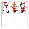 Christmas Decorations Outdoor Yard,Garden Metal Stakes with Solar LED Lights,Santa Claus,Elk,Perfect for Outdoor Lighted Holiday