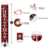 Christmas Decorations Outdoor Yard Front Porch Sign Set Red Black Buffalo Plaid Door Banner Hanging Merry Christmas Decorations