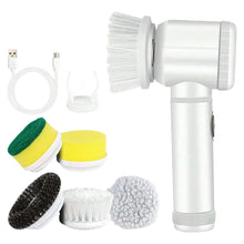Laai beeld in Galery-kyker, New Wireless Electric Cleaning Brush 5 in 1 Housework Kitchen Dishwashing Brush Bathtub Tile Professional Cleaning Brush