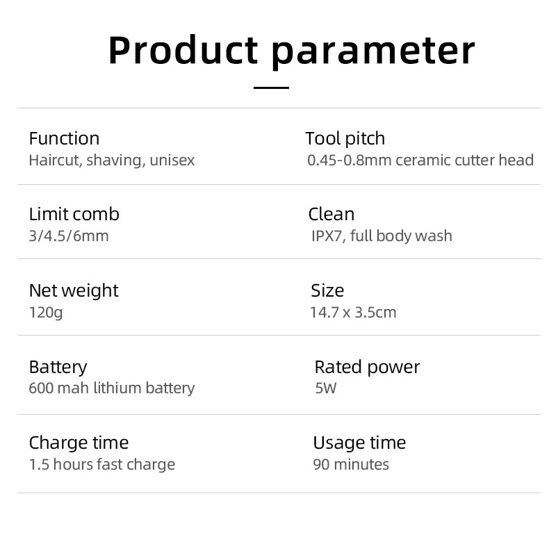 Kemei Groin Area Hair Trimmer Body Hair Hygiene Razor Ceramic Blade Waterproof Wet Dry Clippers Electric Shaving Machine KM-1838