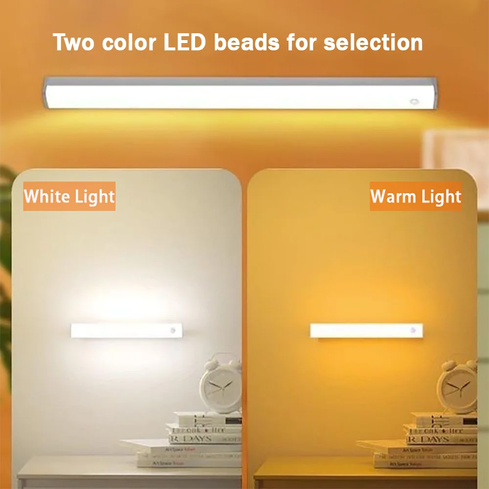 Wireless LED Cabinet Light Motion Sensor Light Closet Night Lamp For Kitchen Bedroom Detector Light Cabinet Staircase Backlight