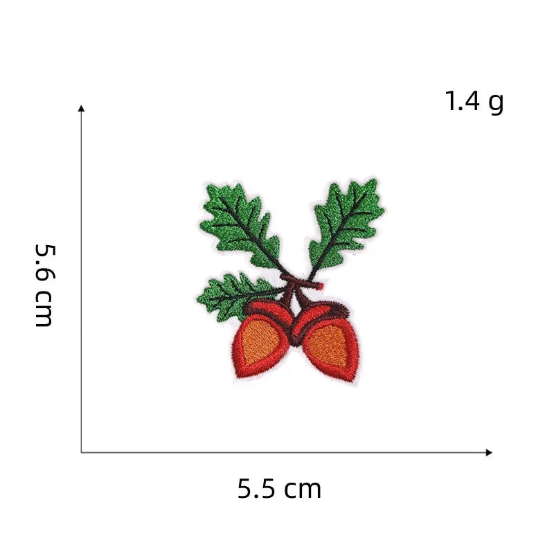 1 piece Embroidered Thanksgiving Day Patches Iron On Autumn Patch DIY Pumpkin Corn Chicken Turkey Beer Cartoon Applique Badge