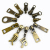 5/10Pcs Meetee 5# Bronze Zipper Slider Pull for Metal Zippers Sewing Bag Zips Puller Head Clothes Zip Repair Kit DIY Accessories