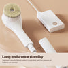 Electric shower brush, rechargeable, waterproof IPX7, 3-speed 6-in-1, wireless shower brush head, lazy scrubbing tool