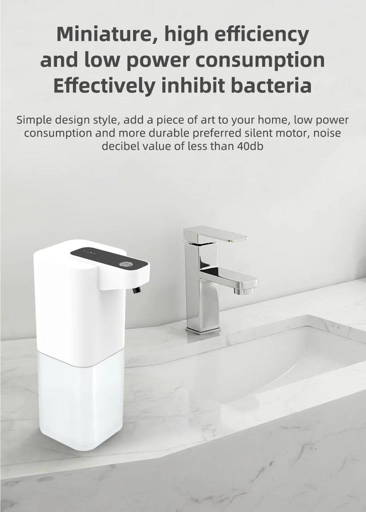 Automatic Soap Dispenser Infrared Sensing Foam Hand Sanitizer USB Rechargeable Foaming Hand Soap Dispenser For Home Bathrooms