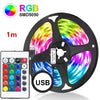 Smart RGB 5050 LED Wall Strip Lights Bluetooth Music Sync APP Remote Flexible Ribbon for TV Backlight Bedroom Home Party Decor