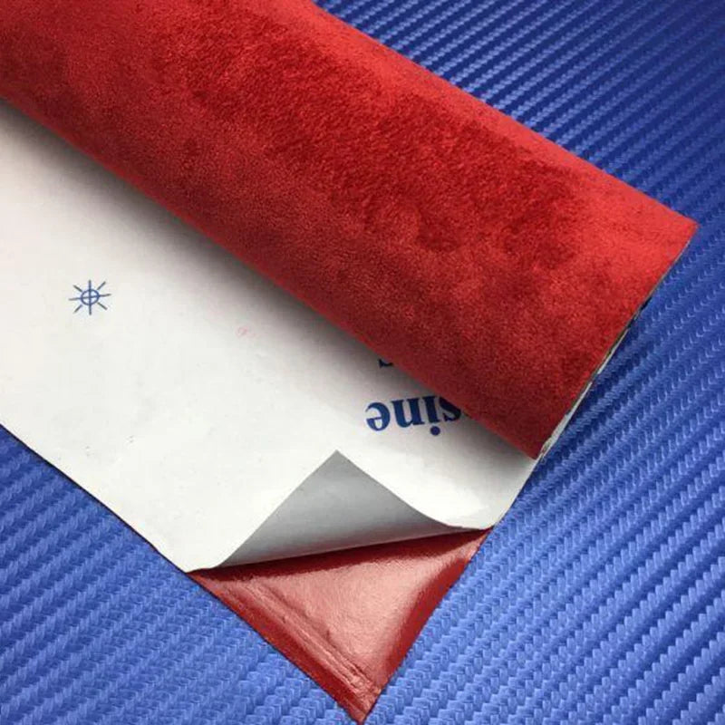 Self Adhesive Suede Fabric Faux Suede Leather For Jewelry Craft Decor Self-Adhesive Film For Car Suede Indoor Styling Decal