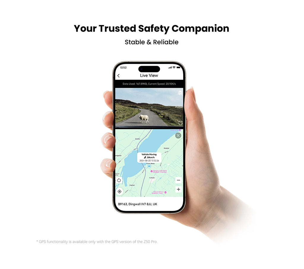 2025 New DDPAI Dash Cam Z50 Pro 4K Car DVR Night Vision 5GHz Wi-Fi GPS ADAS 24h Parking mode Support Front and Rear Camera