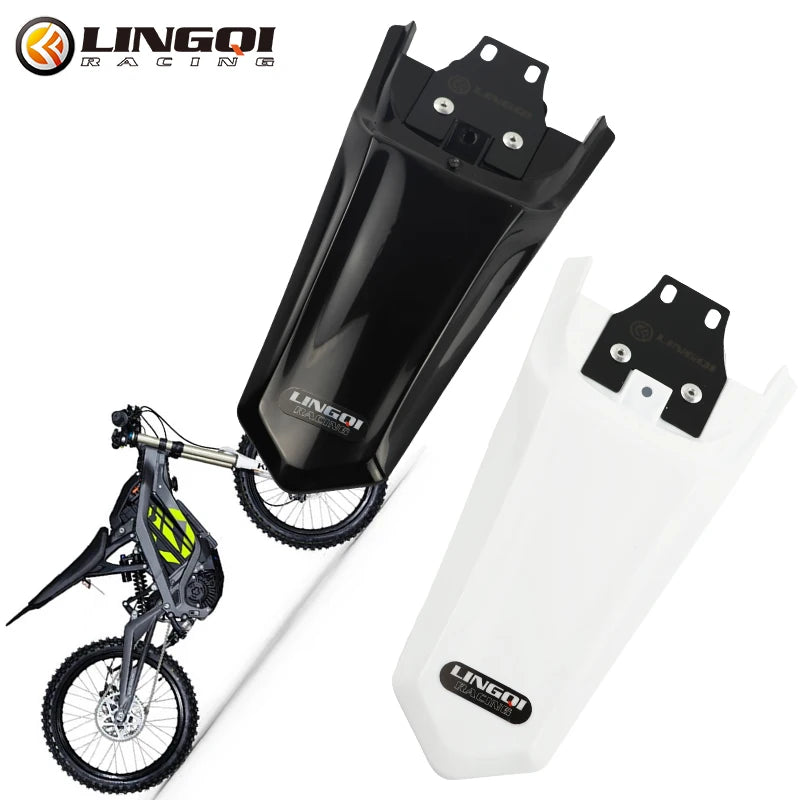 LINGQI RACING  Motorcycle Rear Wheel Fender Cover Mudguard Plastic Protection Guard For Light Bee  Electric Bike
