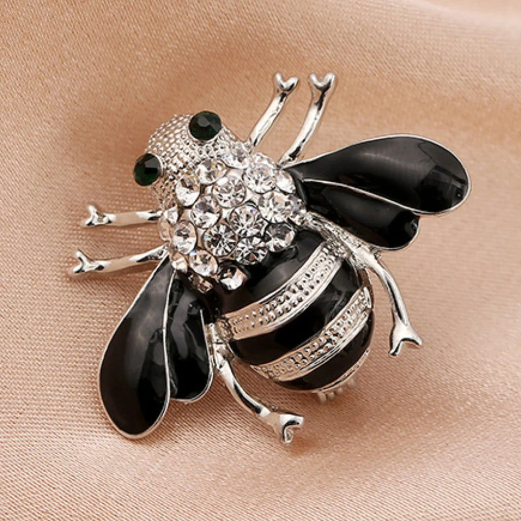 1PC Women's Fashion Trend Personalized Imitation Pearl Bee Brooch Pin Jewelry Suitable for Outdoor Dating, Party, Festival Gifts