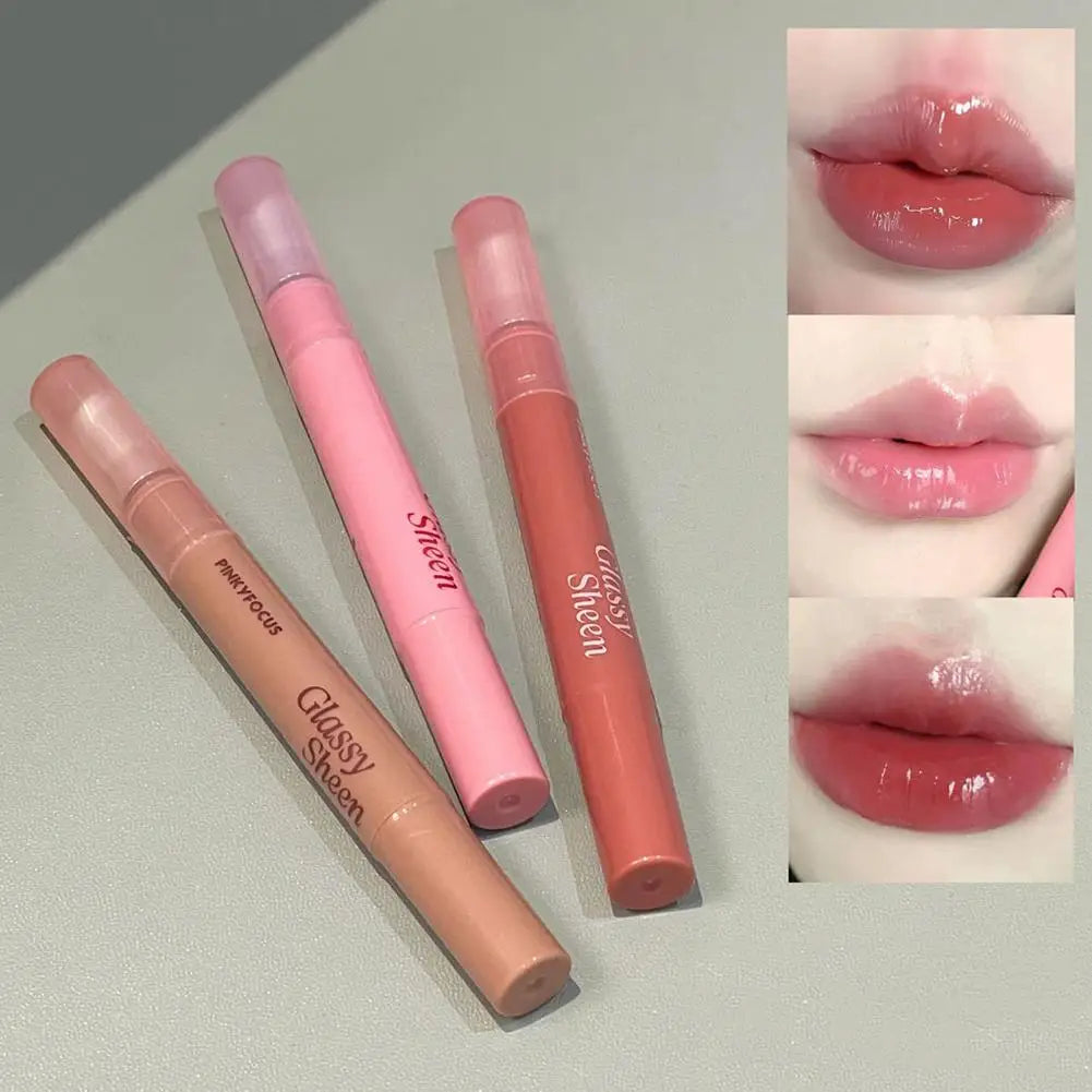 Lip Gloss Vitamin E Lip Serum, Hydrating & Plumping Tinted Lip Gloss, Moisturizing Lip Balm For Glossy Sheer, Smooth Lips