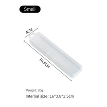Laai beeld in Galery-kyker, Portable Makeup Brush Organizer Eyebrow Pencil Tableware Chopsticks Transparent With Cover Storage Box Kitchen Accessories