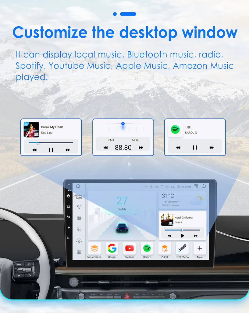 Hizpo Car Radio Android Auto For Renault kangoo 2009-2018 Multimedia Player Carplay GPS Intelligent System NO 2DIN DVD Head Unit