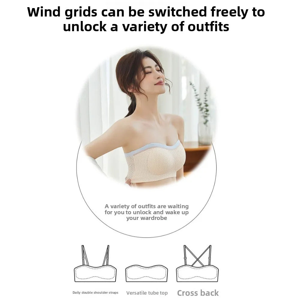 Lingerie Adjustable Wireless Bra Close-fitting Shockproof Brassiere for Women Elastic Traceless Anti-sagging Seamless Bras