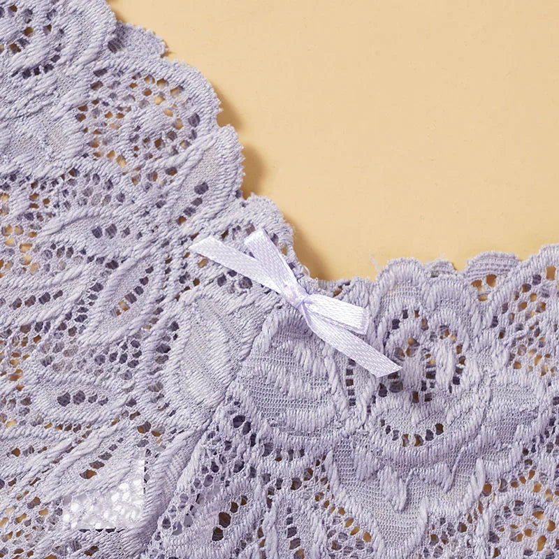 Ladies Lace Sexy Underpants Lingerie Women Lace Low-Rise Boyshort Panties Girls Floral Underwear Lingerie Breathable Panties