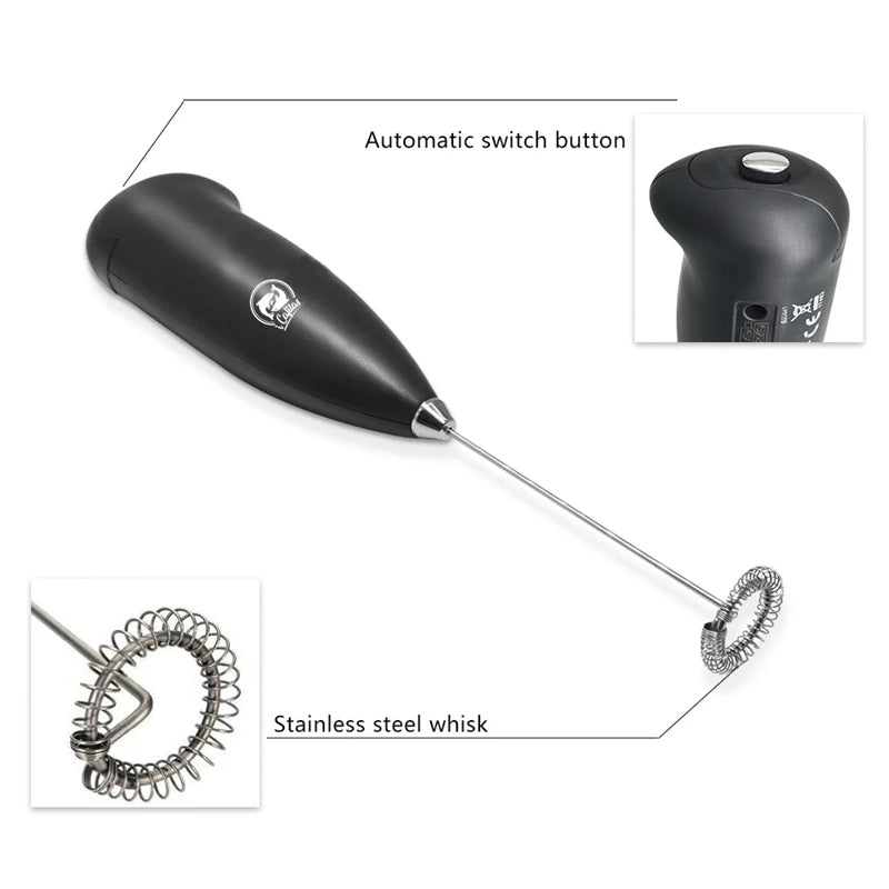 Handheld Electric Milk Frother Mini Foamer Coffee Maker Egg Beater For Chocolate Cappuccino Stirrer Portable Blender Whisk Tools