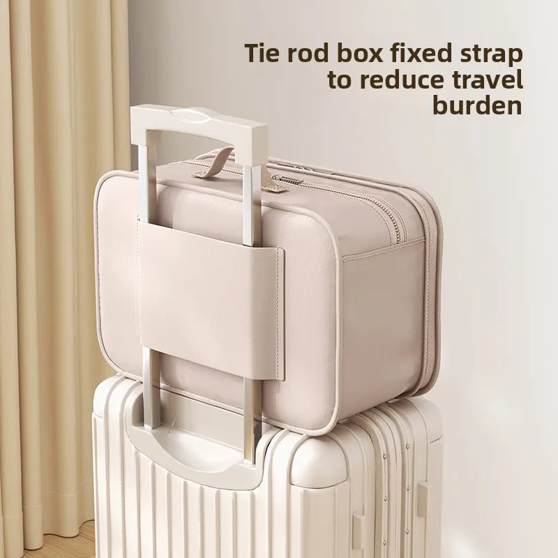 1pc Hanging Travel Clothes Storage Bag Large Capacity Underwear Storage Bag Business Trip Tourism Hotel Wardrobe Hanging Bag