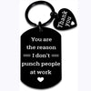 Thank You Appreciation Best Friend Gift for Women Work Bestie Funny Coworker Keychain for Retirement Leaving Farewell Colleagues