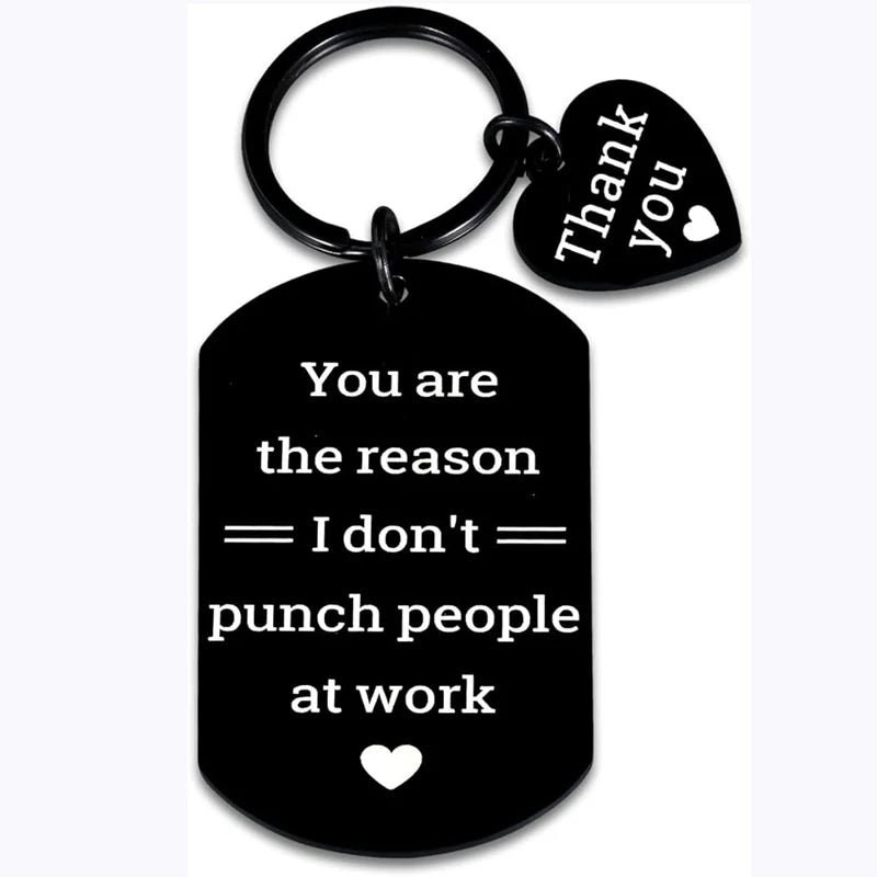 Thank You Appreciation Best Friend Gift for Women Work Bestie Funny Coworker Keychain for Retirement Leaving Farewell Colleagues