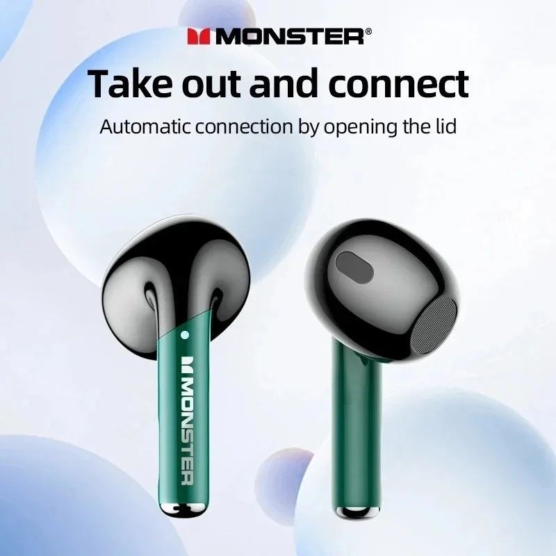 Fone De Ouvido Monster XKT16 TWS Bluetooth 5.3 Sem Fio Estéreo