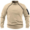 Men's Tactical Hoodies Military Outdoor Pullover Long Sleeve Zippers Pullove Fleece Windproof Thermal for Hiking Camping Army
