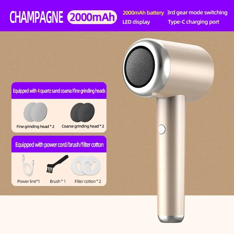 Electric Dusting Grinding Foot Remover Peeling Pedicure Home Grinding Foot Leather Power Display Charging Minor Cocoon Removal