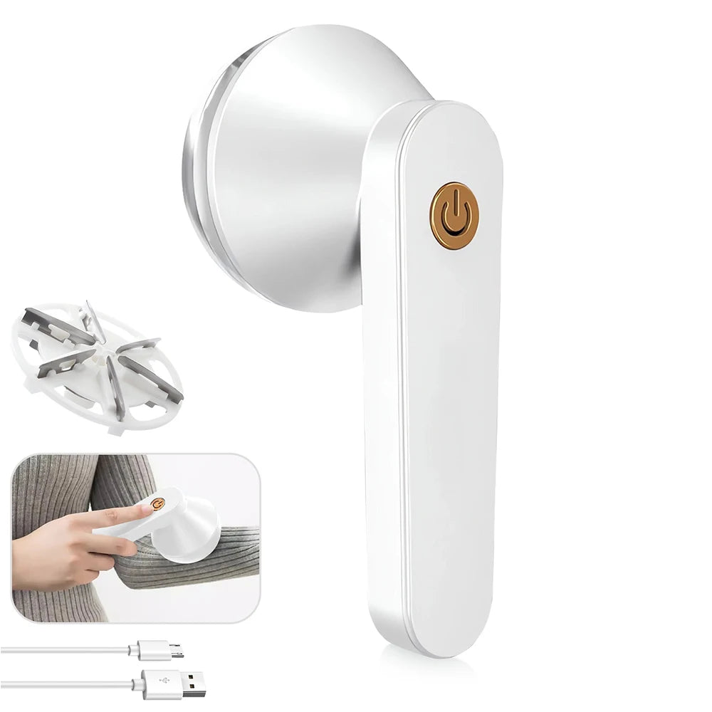 Electric Lint Remover For Clothes Fuzz Pellet Sweater Fabric Hair Ball Trimmer Portable Rechargeable Detachable Cleaning