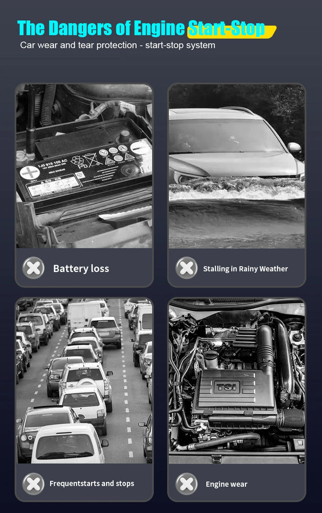 For AUDI A1 2011-2018 Car Automatic Stop Start Engine System Off Close Control Sensor Plug Smart Stop Cancel Auto Accessorie