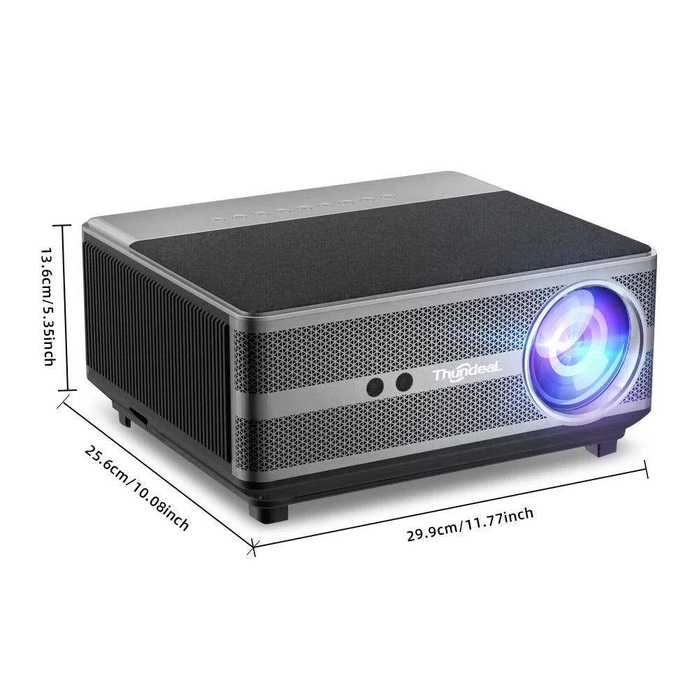 ThundeaL Full HD 1080P Projector TD98W for 2K 4K Video Audio WiFi Android Home Theater TD98 Cinema Beam Projector PK DLP Beamer