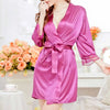 Nighty Sexy Satin Lace Lingerie Nightdress Underwear Robe Sleepwear