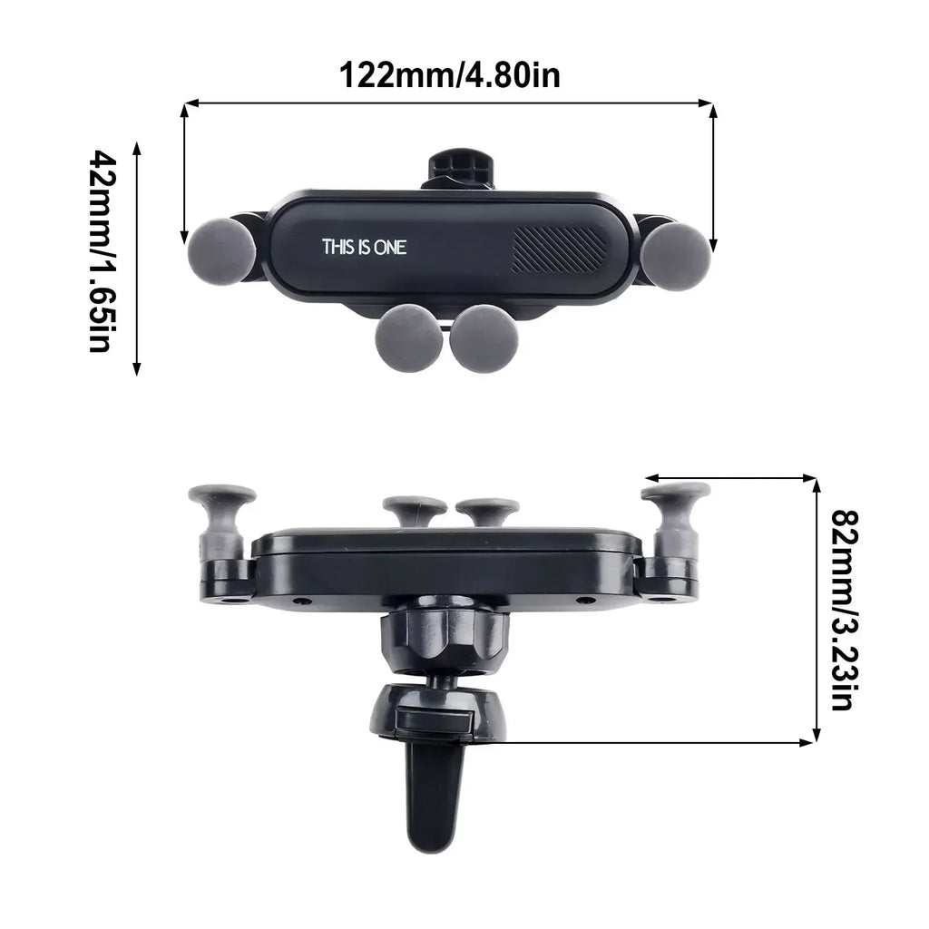 Maximum Safety Car Mobile Phone Holder  5 Point Support Design  Stable and Anti Slip  Fits 4 7 6 5 inch Smartphones