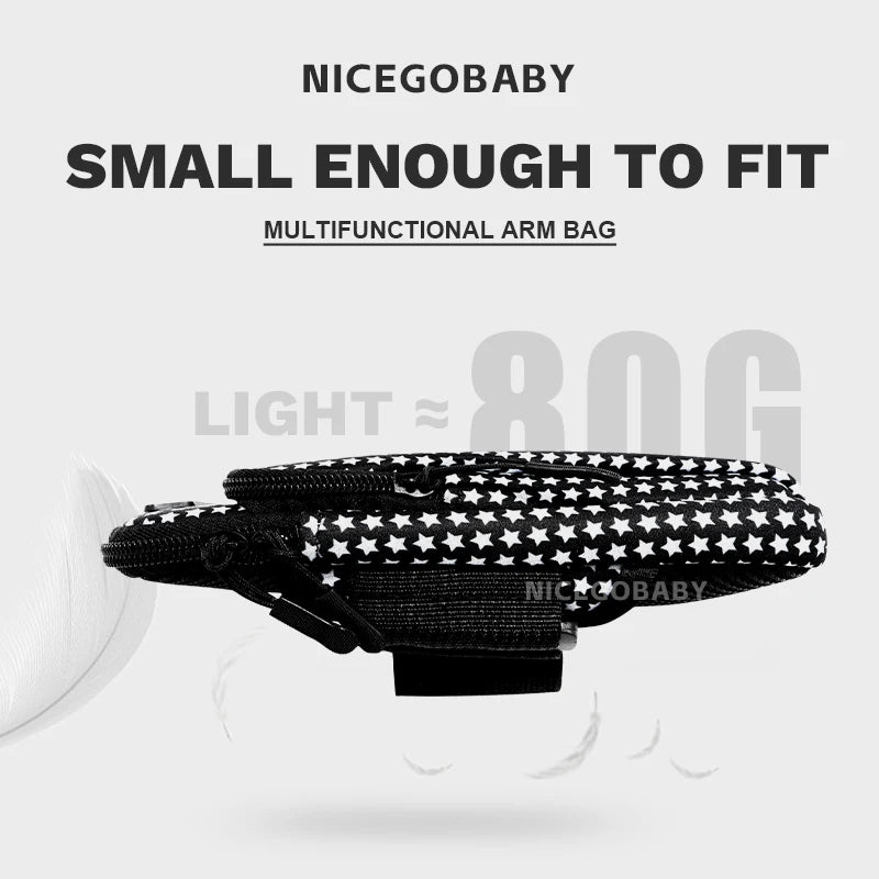 Phone Arm Bag with Headphone Jack Waterproof Breathable Sports Running Bag Gym Mobile Phone Holder