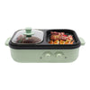 Electric Hot Pot With Grill Area Multi-purpose Hot Pot 2-In-1 Dual Temperature Control