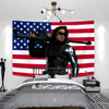 Bucky Barnes Flag Tapestry Pink American Flags Banner Aesthetic Wall Art Decor Bedroom Home Decor Background Cloth Festival Gift