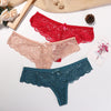 Sexy Lace Thong Women Low Waist Panties Transparent Underwear Hollow Out Female Lingerie Elasticity Comfortable Underpants