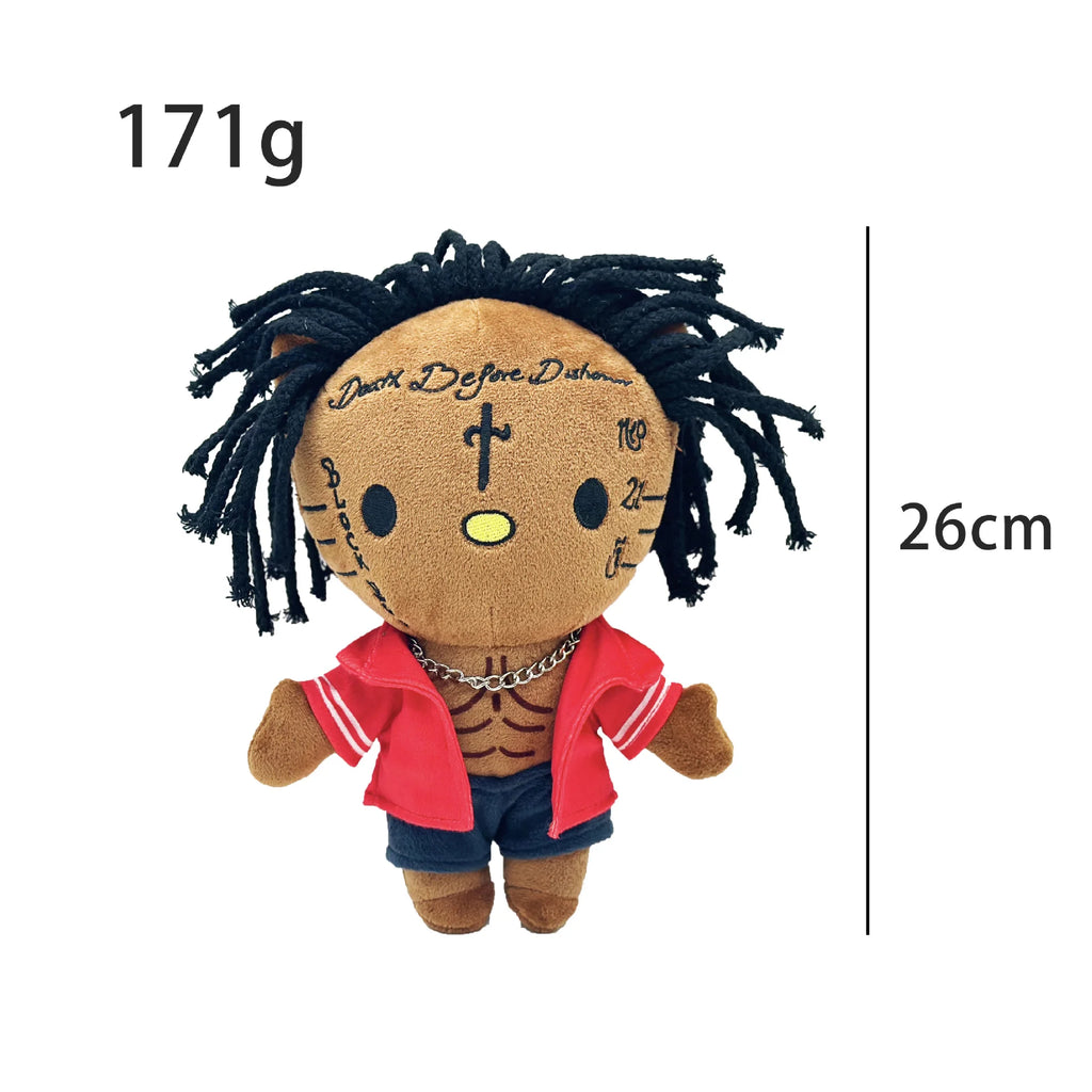 Juice Wrld Plush Doll Stuffed Toys Cute Boys Girls Christmas Gifts Kitten Plush Toy Wearing Vest Funny Cat Xmas Gift Bunny  Bad