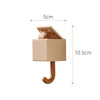 Cartoon Cat Hooks Stickers Bedroom Door Hooks Key Hooks Umbrella Towel Hat Coat Rack Wall Animal Decorative Hooks