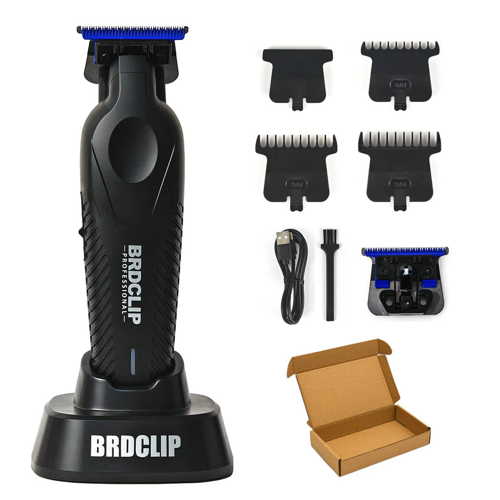 BRDCLIP BRD9615 9000PRM Professional Men's Hair Trimmer Barber Finish Electric Clipper DLC Blue Blade Hair Cutting Machine