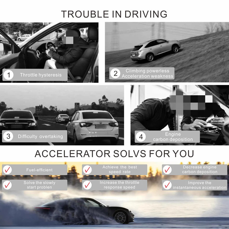 Car Electronic Throttle Controller Auto Pedal Booster Accelerator Auto Pedal Commander Car Accessories for opel astra j 2010+