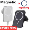 30W Magnetic Wireless Car Charger Air Vent Clip Phone Holder For Magsafe iPhone 16 15 14 13 12 Pro Max Fast Car Charging Stand