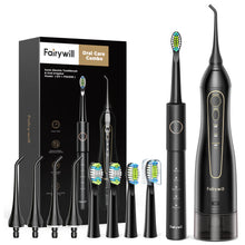 تحميل الصورة إلى عارض المعرض، Fairywill Water Flossers for Teeth 300ML Oral Irrigator Rechargeable Portable Dental 3 Modes Water Tank Waterproof Teeth Cleaner
