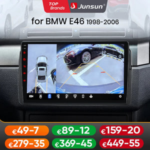 Junsun Wireless CarPlay for Apple Android Auto Car Radio for BMW E46 M3 X5 1998-2006 GPS RDS Touch Screen