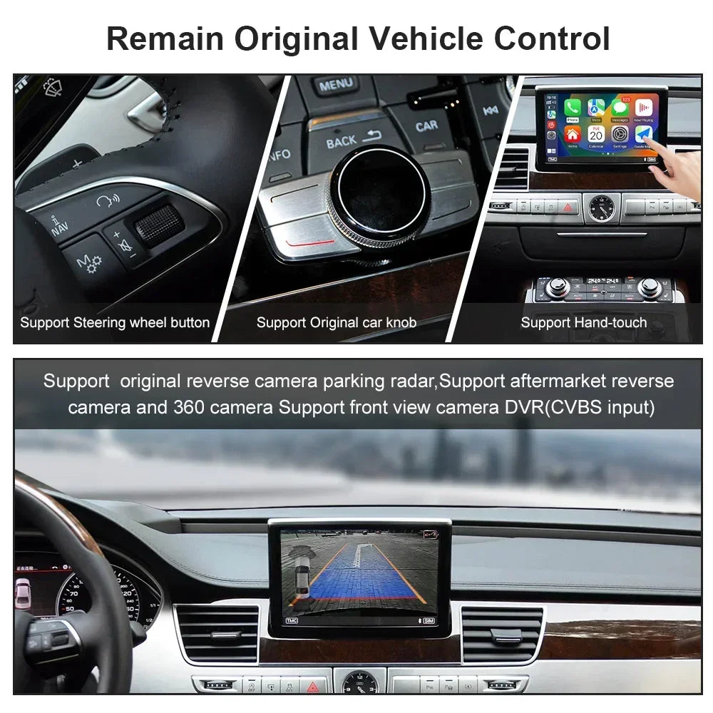 2025 New AUTOABC  Wireless Android Auto for Audi Car A8 2011-2017 Carplay Interface Mirror Link Air Play