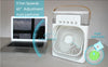 Summer Cooling Fan 3 In 1 Portable Desktop Humidifier USB Mini Air Conditioners Night Light Water Mist For Home, Office