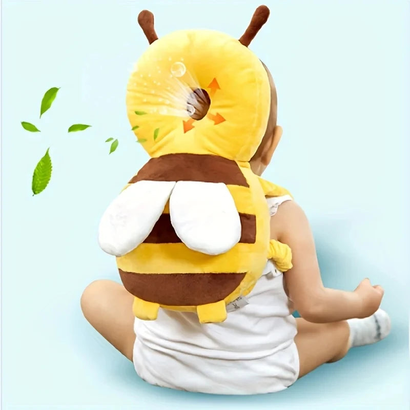 Head Back Protector Baby Protect Pillow Learn Walk Head Protector Cushion Anti Fall Backward Cap Carry Cartoon Kids Safe Bibi