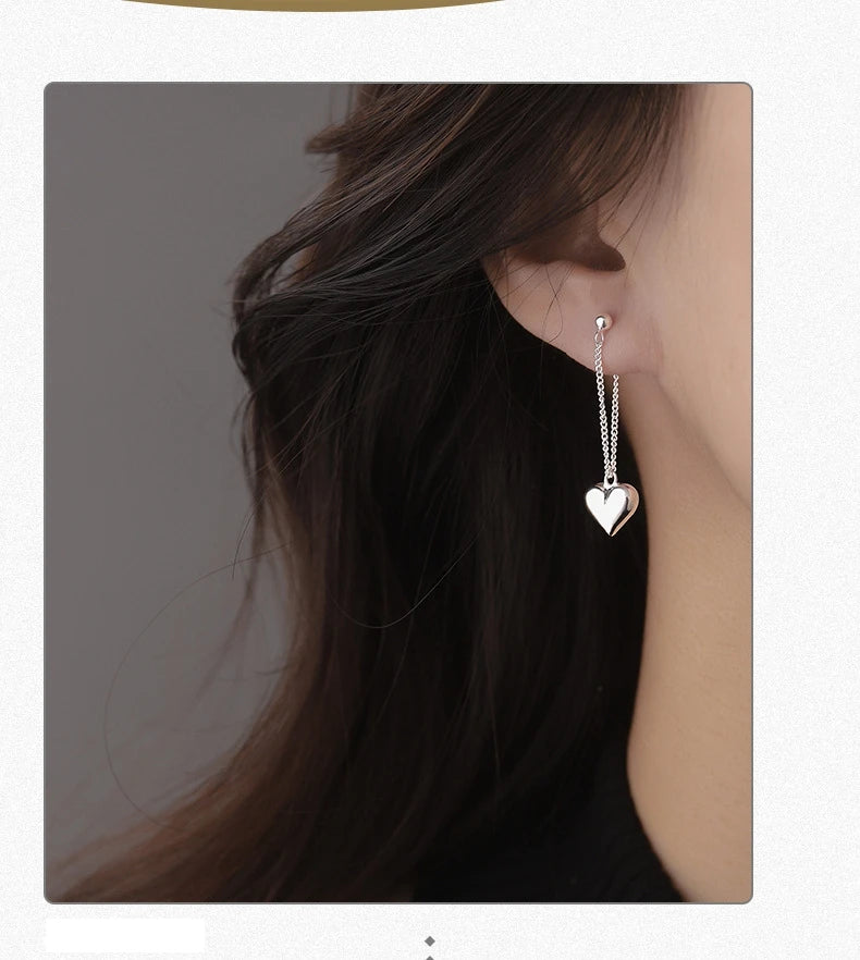 Geometric Heart-shaped Earrings For Women Girls Fashion Hollow Heart Hoop Earrings Jewelry Accessories