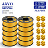 JAYO PLA + 3D Filament 1.75MM 10 Rolls PLA PLUS 3D Printer Filament Neatly Wound 3D Printing Filament 1.1kg Spool High Toughness