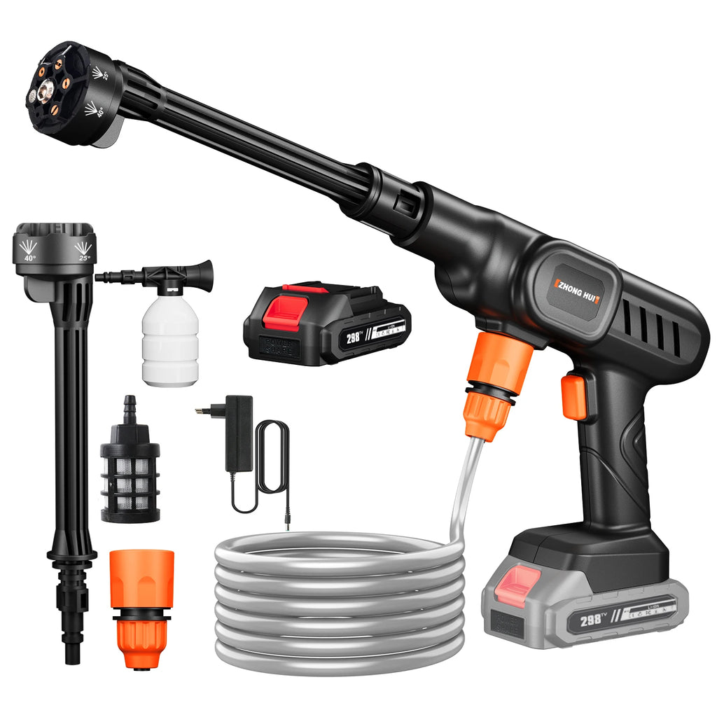 Cordless High Pressure Water Gun for Plant Watering House Cleaning 10000mAh/20000mAh Household Car Washing Spray Machine