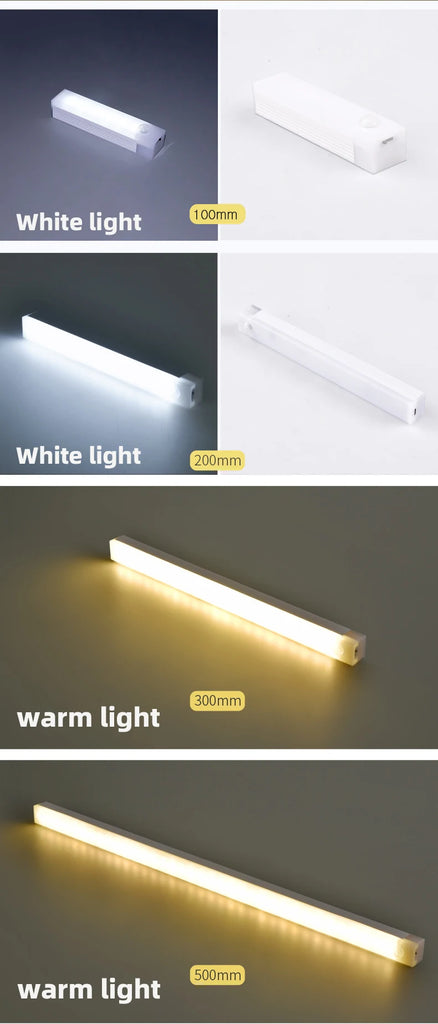 Wireless LED Night Lights Motion Sensor Lights Closet Kitchen Night Lights Bedroom Detector Light Cabinet Staircase Backlit