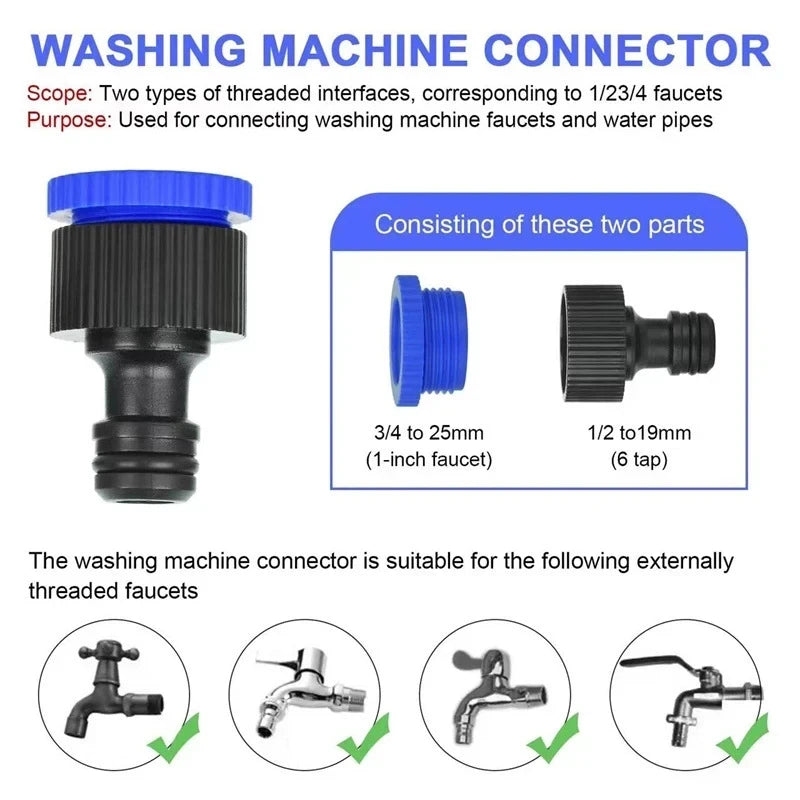 7Water Spraying Functions, Expandable Magic Hose, High-Pressure Car Wash, Water Gun Home Garden Watering Hose pet cat dog shower